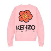 Kenzo Sweatshirt med logotyp Pink, Dam