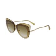 Chloé Stiliga solglasögon för modemedvetna kvinnor Yellow, Dam