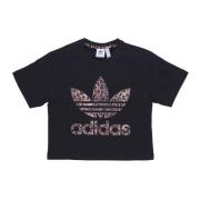 Adidas Animalier Big Logo Tee - Streetwear Kollektion Black, Dam