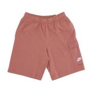 Nike Basketball Cargo Shorts - Mineral Clay/White Pink, Herr