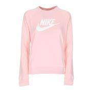 Nike Crew HBR Sweatshirt Atmosphere/White Kvinnor Pink, Dam