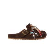 Scarosso Gea Brun Tassel Mule med Pärldekoration Brown, Dam