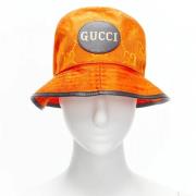 Gucci Vintage Pre-owned Tyg hattar-och-kepsar Orange, Dam