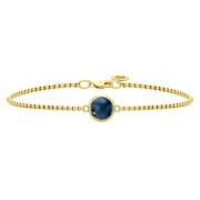 Julie Sandlau Armband av sin premium - guld Blue, Dam