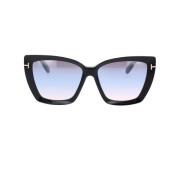 Tom Ford Fyrkantiga solglasögon Scarlet Ft0920/S 01B Black, Unisex