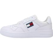 Tommy Jeans Retro Basket Sneakers White, Dam