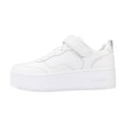 Tommy Jeans Sneakers med klisterrem och flatform White, Dam