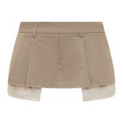 Dondup Short Skirts Beige, Dam