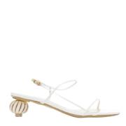 Jacquemus Pre-owned Pre-owned Läder sandaler White, Dam