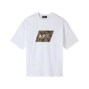 A.p.c. Vit Cobra T-Shirt White, Herr