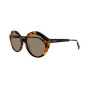 Moncler Pre-owned Pre-owned Tyg solglasgon Brown, Dam