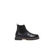 Birkenstock Svarta Chelsea boots i Highwood läder Black, Dam