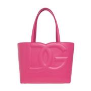 Dolce & Gabbana Läder shopper väska Pink, Dam