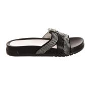 Liu Jo Slipper-stil Sandaler med Originalt Design och Glittrande Black...