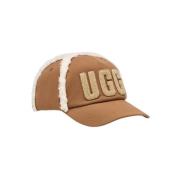 UGG Bonded Fleece Baseball Cap Brown, Dam