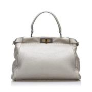 Fendi Vintage Pre-owned Läder fendi-vskor Gray, Dam