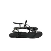 Giuseppe Zanotti Pre-owned Pre-owned Tyg sandaler Black, Dam