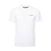 Karl Lagerfeld Vit Logo Polo T-Shirt White, Herr