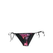 Versace Bikinitrosor med Blommönster Black, Dam