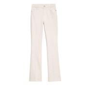 Frame Straight Trousers Beige, Dam