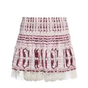 Gucci Vintage Pre-owned Ruffle Skirt Red, Dam