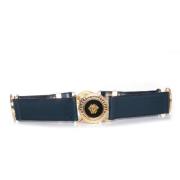 Versace Pre-owned Pre-owned Leather belts Blue, Dam