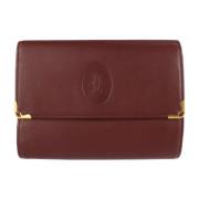 Cartier Vintage Pre-owned Läder plnbcker Red, Dam