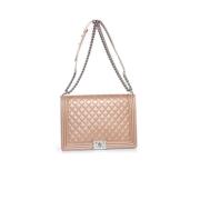 Chanel Vintage Begagnad Cross Body väska Beige, Dam