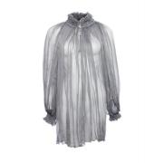 Alexander McQueen Pre-owned romantisk blus Gray, Dam