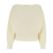 CO Round-neck Knitwear Beige, Dam