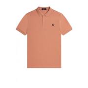 Fred Perry Rosa Bomull Piqué Polo Skjorta Pink, Herr