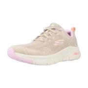 Skechers Stiliga Arch Fit Sneakers för kvinnor Beige, Dam