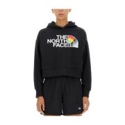 The North Face tröja med logotyptryck Black, Dam