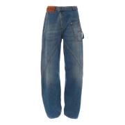 JW Anderson Twisted Workwear Jeans Blue, Herr