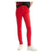 Desigual Skinny Jeans Red, Dam