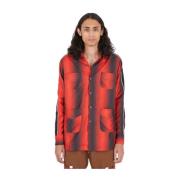 Ahluwalia Safari Skjorta med Återvunnen Polyester Red, Herr