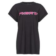 Pinko T-shirt med rhinestones Black, Dam