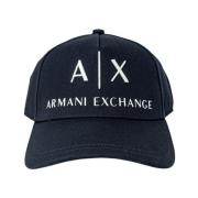 Armani Exchange Herr Blå Print Keps Blue, Herr