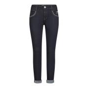 MOS Mosh Hybrid Jeans med Smarta Detaljer Blue, Dam