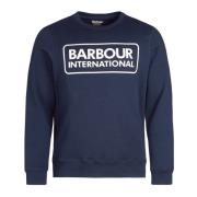 Barbour Stor Logo Sweatshirt Blue, Herr