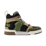 Moschino Ikonisk Cassette Sneaker Green, Herr