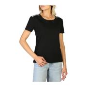 Moschino Dam T-shirt i enfärgad Black, Dam
