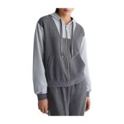 Liu Jo Grå Zip Sweatshirt Set för Kvinnor Gray, Dam