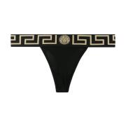Versace Svart Medusa Thong Underkläder Black, Dam
