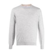 Brunello Cucinelli Cd408 Maglia Stilfull Skjorta Gray, Herr