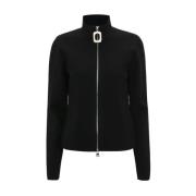 JW Anderson Svart Kortärmad Kofta Black, Dam