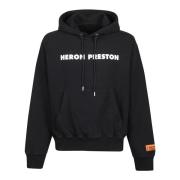 Heron Preston Statement Hoodie för Män Black, Herr