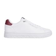 Tommy Hilfiger Låga lädersneakers White, Herr