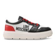 Love Moschino Vår/Sommar Dam Sneakers White, Dam