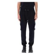 Moose Knuckles Svarta Aw23 Cargo Joggingbyxor Black, Herr